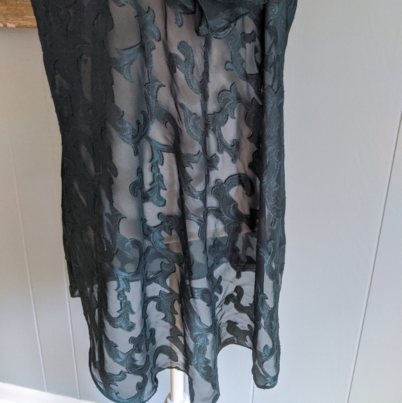 VTG Victoria's Secret Gold Label Sheer Nightgown S - Picture 4 of 8